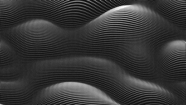 Point Wave Noise Texture Abstract Dot Background Technological Cyberspace Background — ストックベクタ