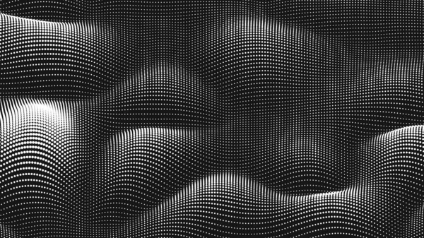 Point Wave Noise Texture Abstract Dot Background Technological Cyberspace Background — Image vectorielle