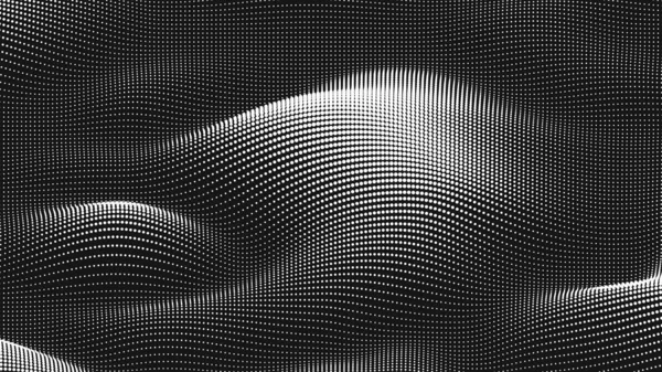 Point Wave Smooth Texture Abstract Dot Background Technological Cyberspace Background — Stock vektor