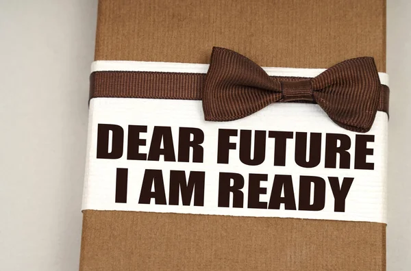 Фінансова Ділова Концепція Упаковці Метеликом Конверті Напис Dear Future Ready — стокове фото