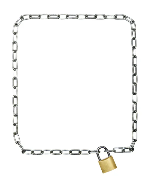 Frame stalen ketting — Stockfoto