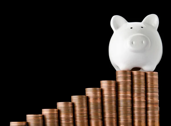 Succesvolle piggy bank — Stockfoto