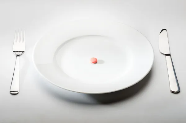 Диетическая тарелка — стоковое фото