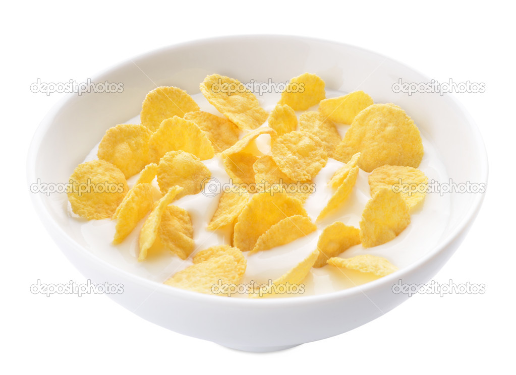 Corn flakes and yogurt