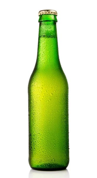 Zimne piwo butelka — Zdjęcie stockowe