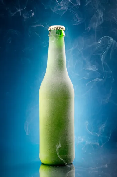 Cold beer bottle — Stock Photo, Image