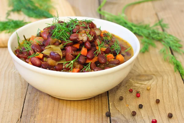 Frijoles rojos al horno — Foto de Stock