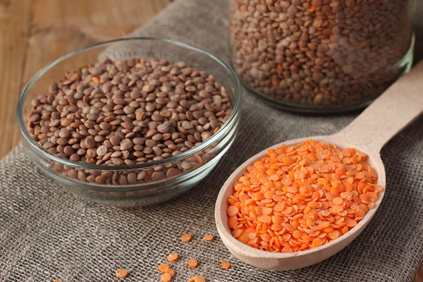 Red lentils — Stock Photo, Image