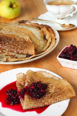 çay ile Rus gözleme