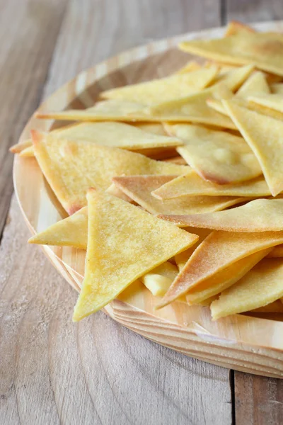 Házi sült mexikói chipek nachos - nem sült — Stock Fotó