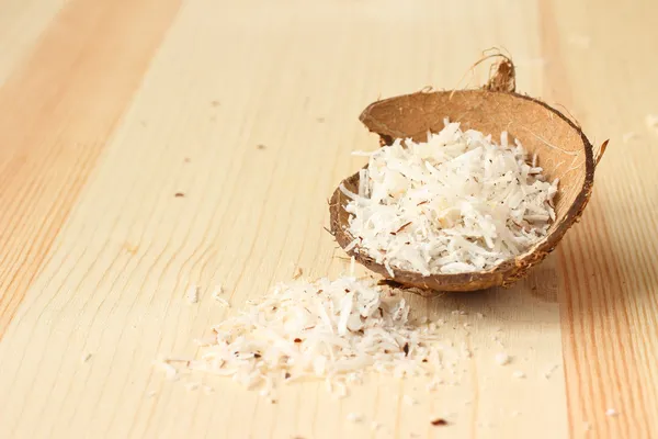 Homemade coconut shavings — Stock Photo, Image