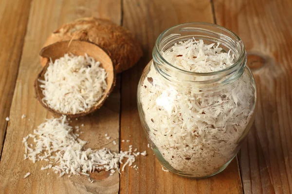 Homemade coconut shavings — Stock Photo, Image