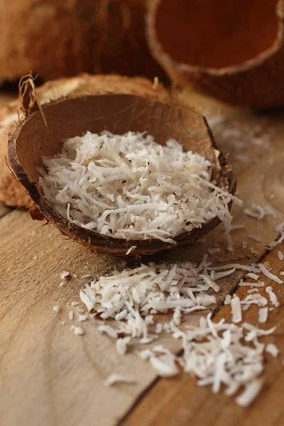 stock image Homemade coconut shavings