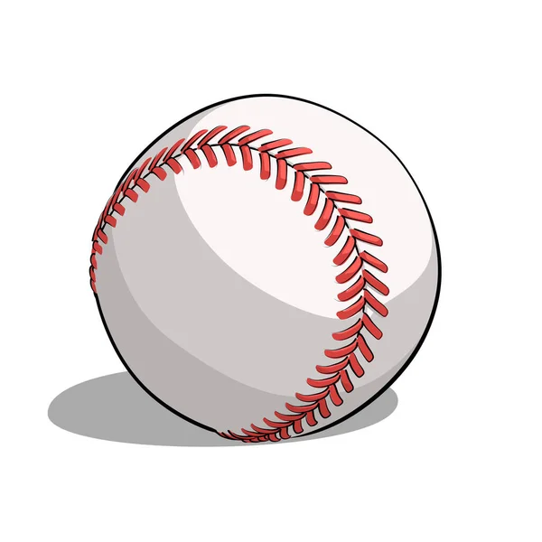 Tohle Baseballový Kreslený Vektor Ostrým Obrysem — Stockový vektor