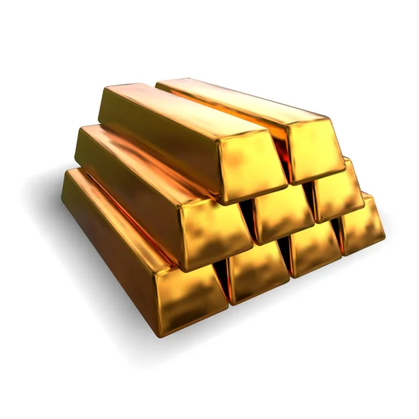 Gold Bullion Mesh Vector Realistic Design — Stock Vector