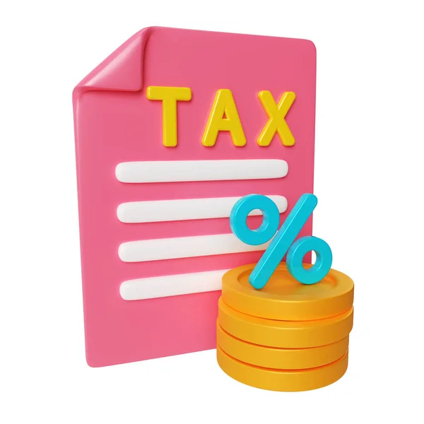 Tax Icon Illustration Which Illustrates Taxation — Stock Photo, Image