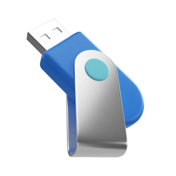 Flash Drive Render Icon Jpg Файл Высокого Разрешения Выделенный Белом — стоковое фото