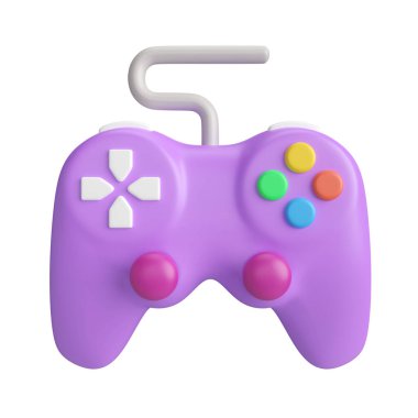 Bu Joy pad 3D Render Resim Simgesi, yüksek çözünürlüklü jpg dosyası, beyaz arkaplanda izole edilmiş