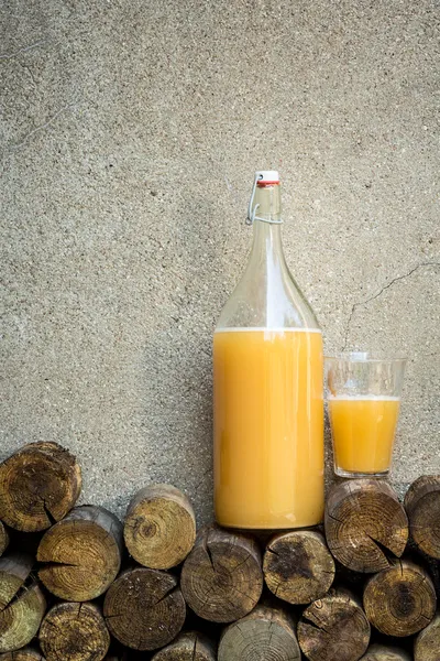 Home made bread drink - kvass — Stock Photo, Image