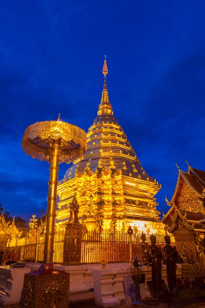 Pagoda, Phra That Doi Suthep, Chaing Mai province, Thailand — стоковое фото