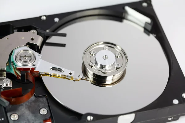 Opened hard disk and screwdriver — Stock Photo, Image