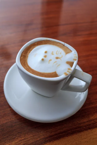 Cup of latte coffee — Stock Photo, Image