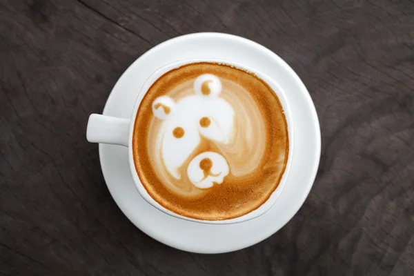 Kuppi latte kahvia — kuvapankkivalokuva