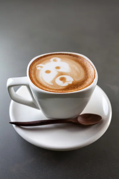 Kopp latte kaffe — Stockfoto