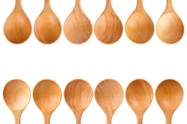 Wooden spoon isolated on white background — Stock Photo, Image