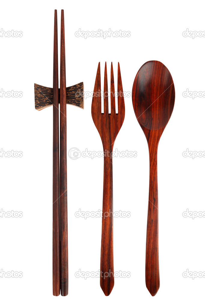 wooden spoon fork and chopsticks 