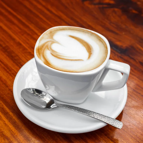 Kopp latte kaffe — Stockfoto