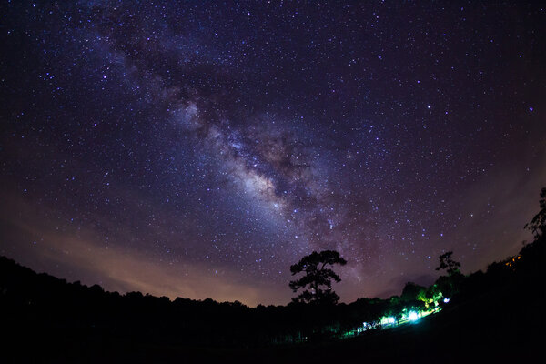 Milky Way at Phu Hin Rong Kla National Park, Phitsanulok Thailand
