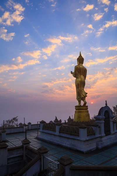 Buddha statue standing at Wat Phra That Khao Noi in Nan,Thailand — Stock Photo, Image