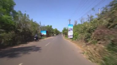 February, 2020 India Goa state traffic on Indian country roads