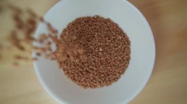 Healthy food for breakfast. Oatmeal, buckwheat, rice