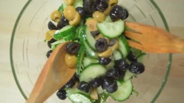 Salata karışımı. Faydalı sebzeler. Sağlıklı yemek.