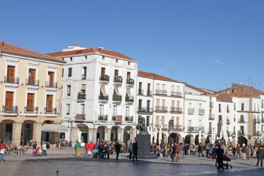 Caceres old city from the cathedral