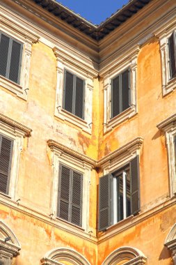 Pantheon temple square in Rome