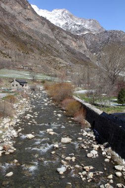 Benasque medieval village,Pyrenees mountains,Huesca,Aragon,Spain