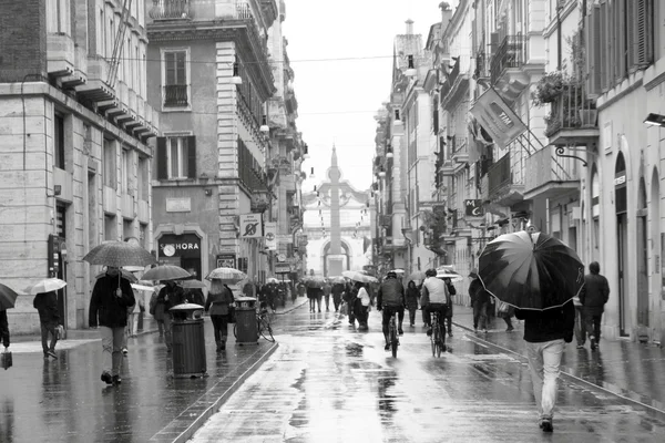 Via del Corso and Piazza del Popolo, Rome,Italy