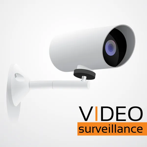 Videocamera di sicurezza Web, CCTV — Vettoriale Stock
