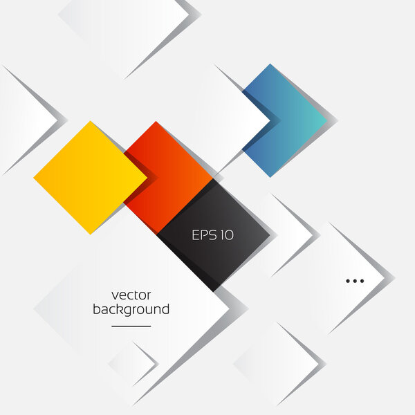 Colorful Square blank background - Vector Design Concept, Ideas