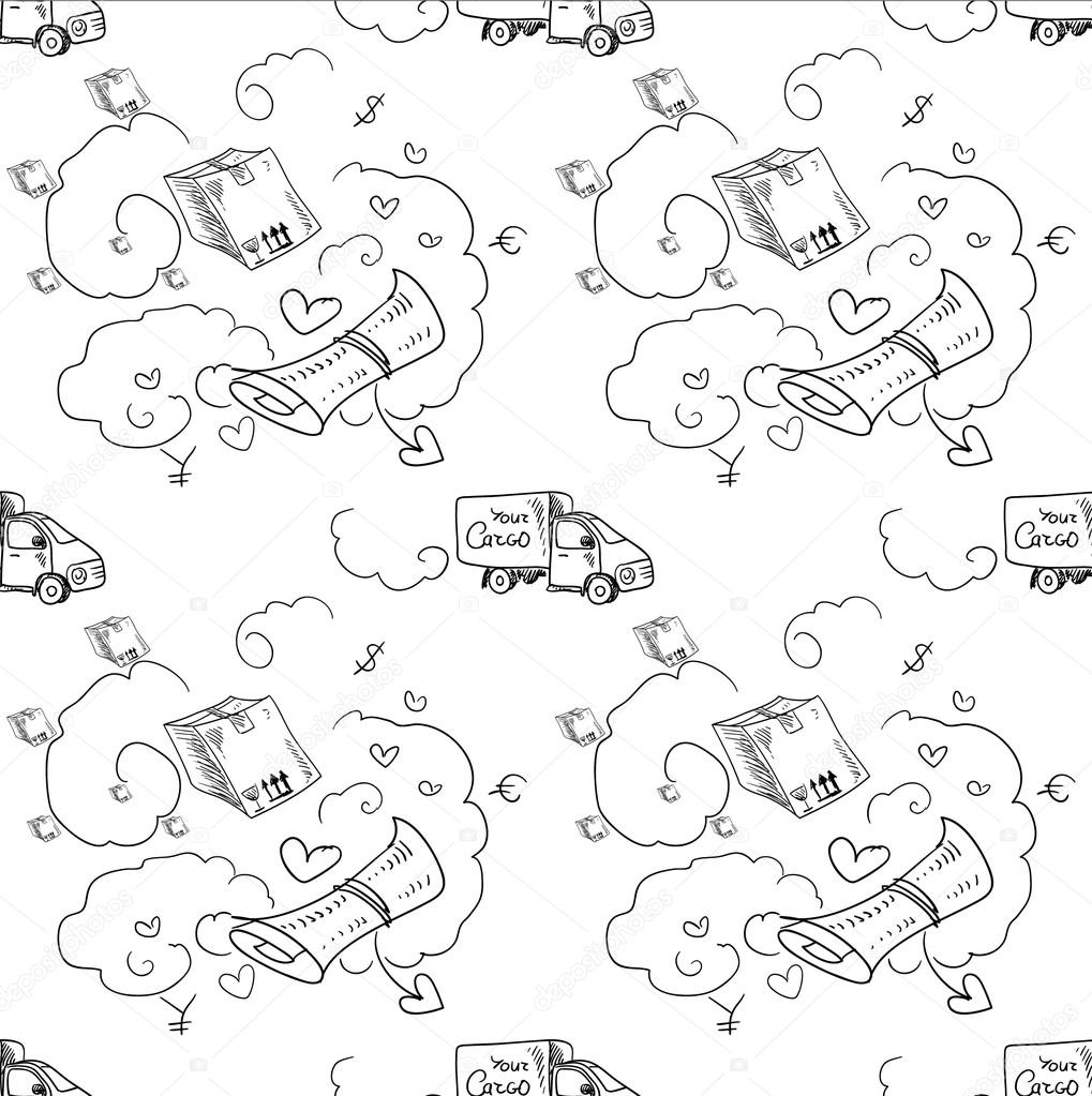 Delivery seamless pattern