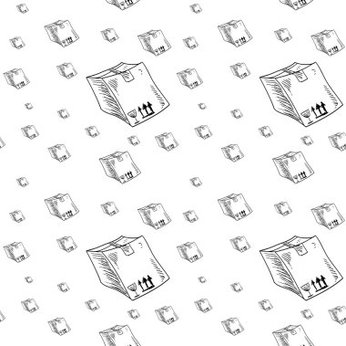 Kargo seamless modeli ambalaj kağıdını teslim