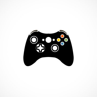 Game controller icon isolated