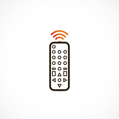 Remote control icon isolated