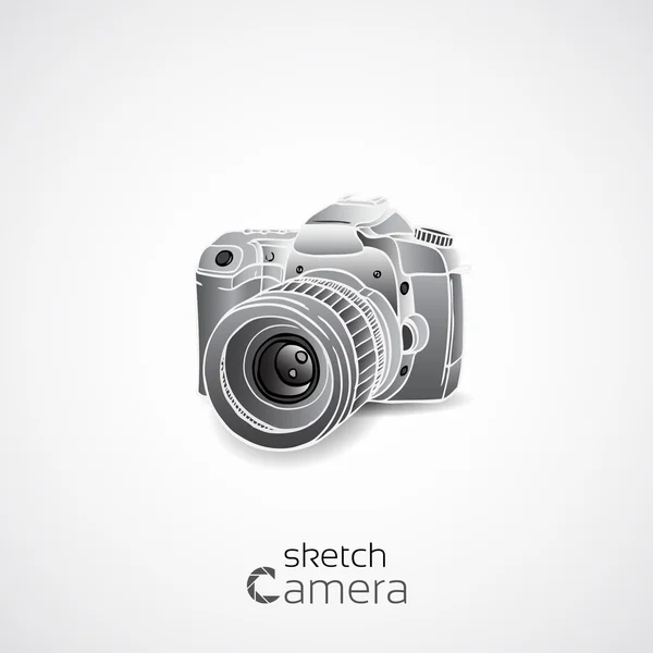 Hand drawn camera — Stock Photo, Image