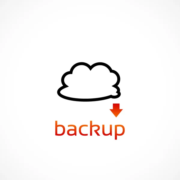 Backup icon isolated — Stock fotografie