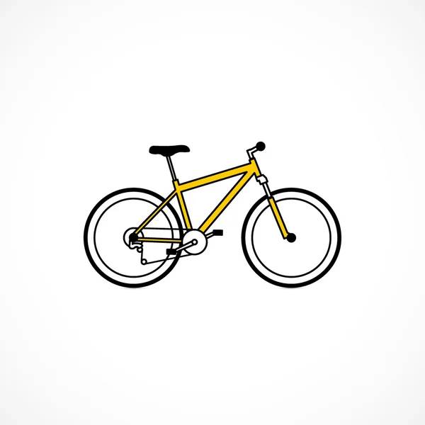 Ikona roweru na białym tle — Zdjęcie stockowe