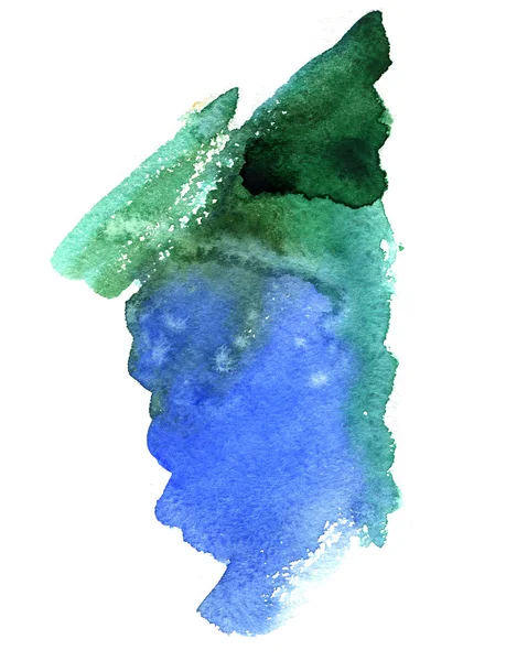 Blue and green watercolor background — Stock Photo, Image